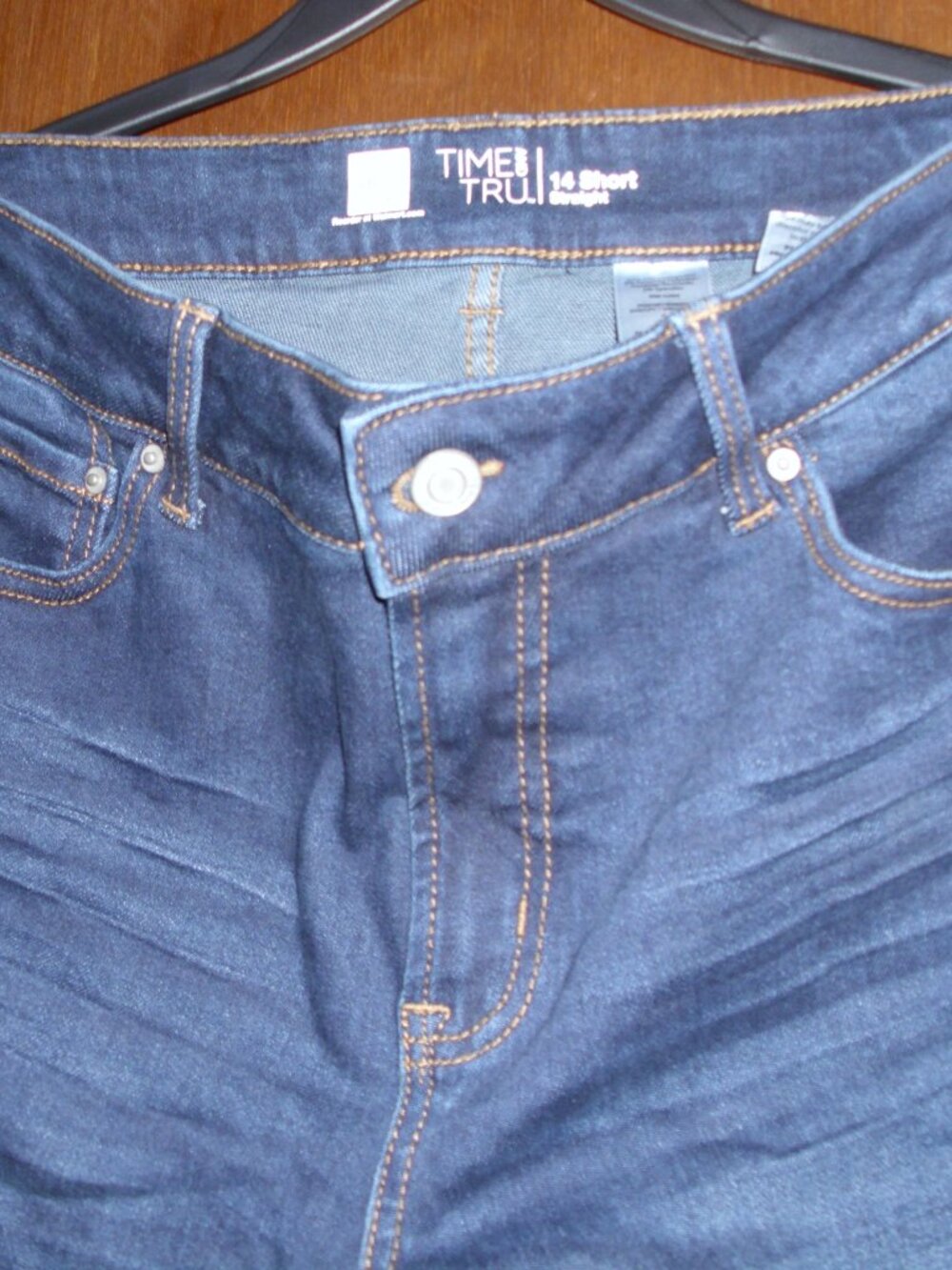 time and tru jeans size 14 short straight leg new with out tag